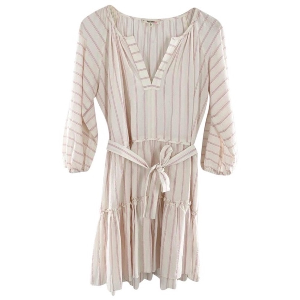 NEW Lemlem Aweke Striped Ruffled Popover Dress L